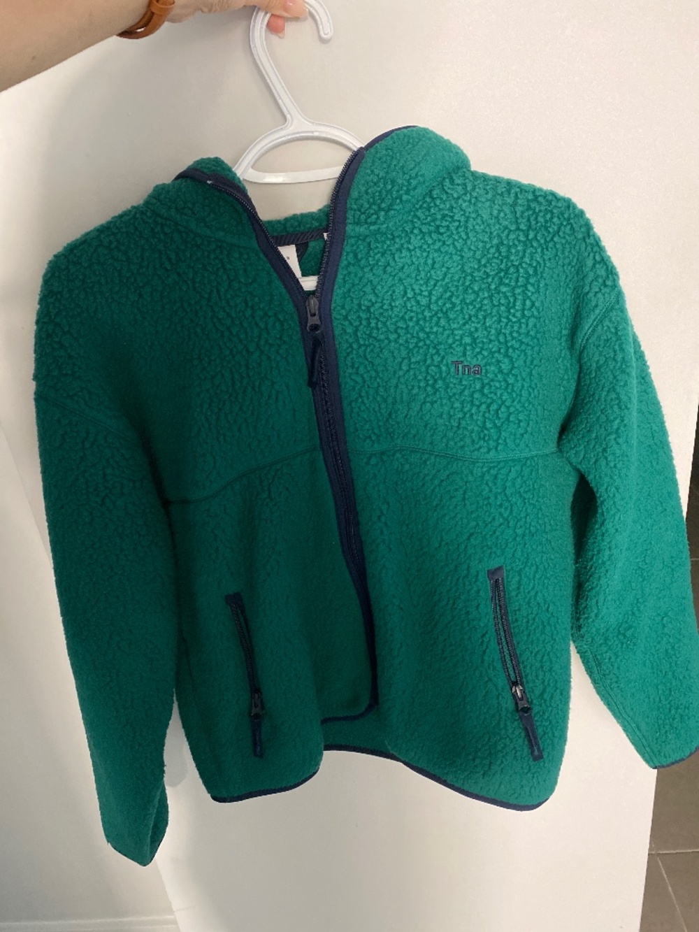 TNA Fleece zip up sweater